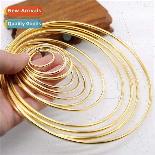 diy dreamcatcher handmade circle gold iron ring metal ring c