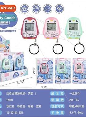 Mini handheld nostalgia video game machine tetris penguin ga