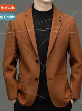 Double-faced cashmere su men thick young men father installe