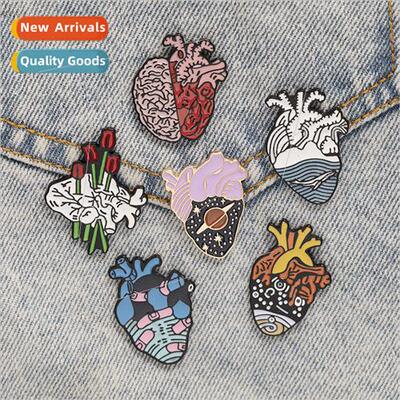 popular brooches exaggerated shape heart brooch swch heart s