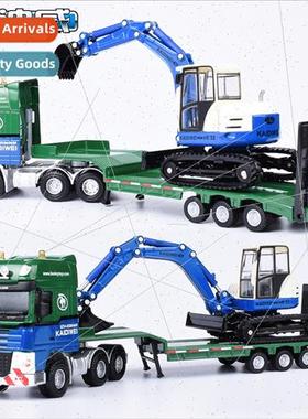 Alloy 1:50 flatbed truck trailer model engineering toy car e