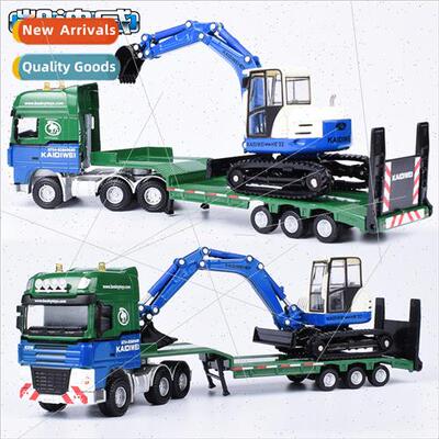 Alloy 1:50 flatbed truck trailer model engineering toy car e