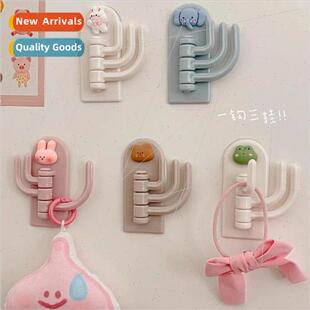 Cute no-punch strong adhesive hook ins cartoon girl heart ro