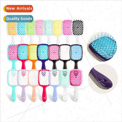Home ladies styling comb fluffy hair honeycomb grid comb wet