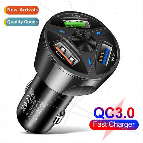 QC3.0 3USB car charger one tow three car charger multi-USB c