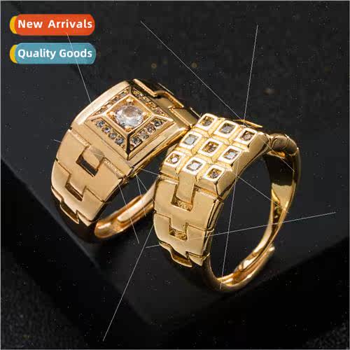 Europe fashion personalized copper micro-set zirconia men ri