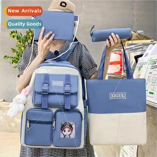 Mori large capacy High female value schoolbag shoulder color