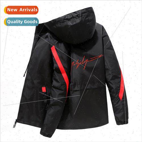 Jacket men spring fall new jacket men loose thin hooded clot