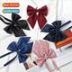 color college tie root cyanine female feather solid bow