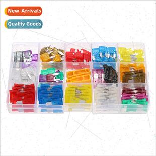 166pcs Boxed Car Insert Small Fuse+Medium Zinc Fuse+Clip