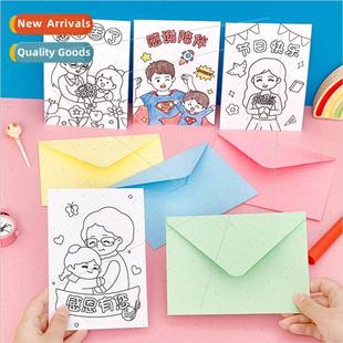 thanksgiving mother day Student card doodle greeting fat diy