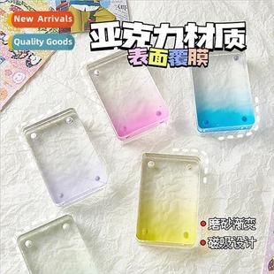 disk goo transparent acrylic keychain Gradient DIY glter