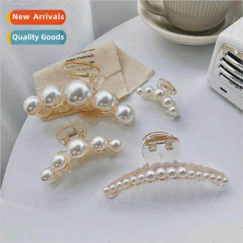 Large hair clips female Korean ins back head large acrylic h