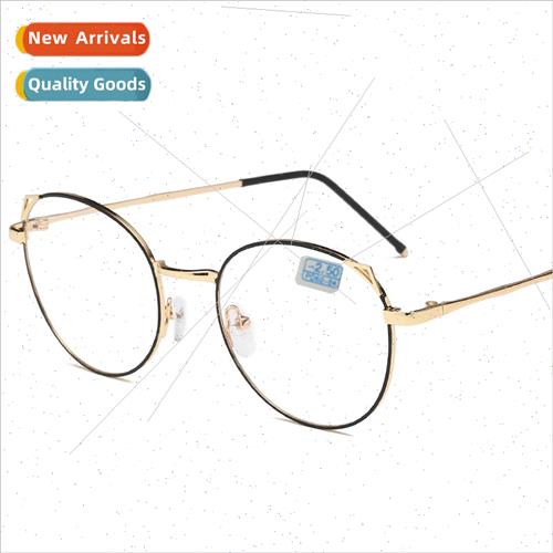 Cat ear myopia glasses 1.56 aspheric green film eyeglasses f