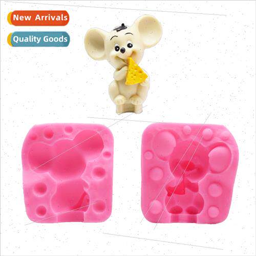 DIY Bakery 3D Mouse Moulds Flip Candy Clay Chocolate Cake De