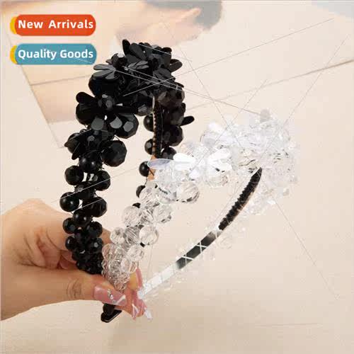 Hair bands Europe new fashion crystal flowers heavy headdres