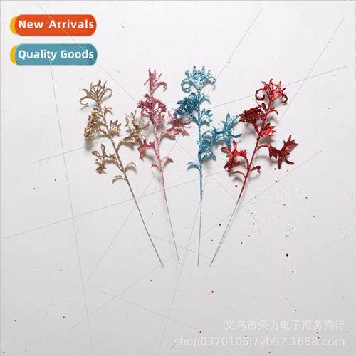 Christmas 37cm branches Christmas golden onion powder plasti