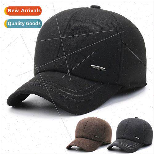 Thickened hat middle-aged elderly winter new ear cotton cap