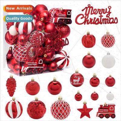 Christmas Decoration 65pcs ght Champagne Whe Painted Christm