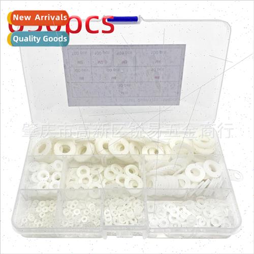 650Pcs Whe PA66 Nylon Washer Flat Gasket Set Boxed M2-2.5-3-