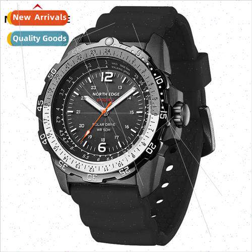 Outdoor electronic watch solar waterproof speed luminous