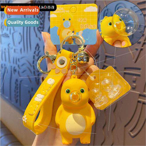 decompression blowing bubbles milk dragon keychain female cu