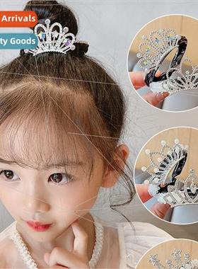Korea cute crown headdress children pill head plate hair art