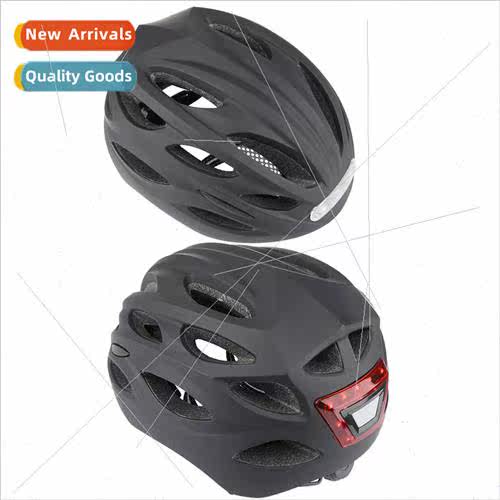 Summer breathable helmet with lights LED lights cycling warn