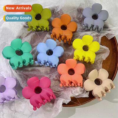 Colorful frosted haze flower grab clip back head hair card s