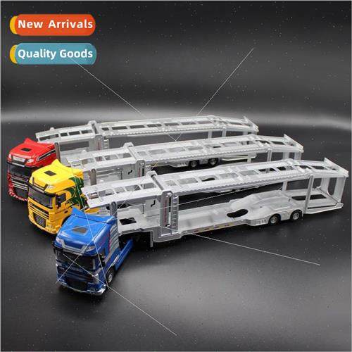 Alloy 1:50 double-decker car transporter model semi-trailer
