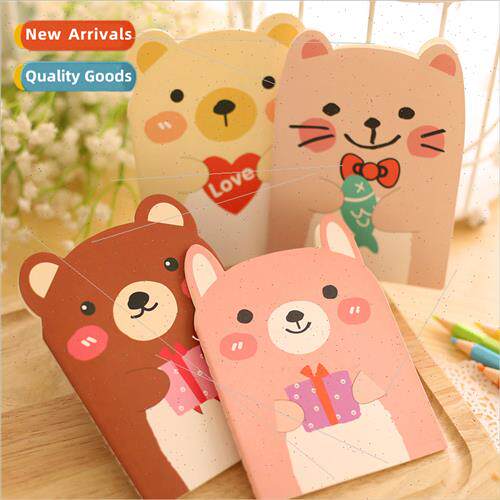 Korean creative stationery cute bear book small animal notep