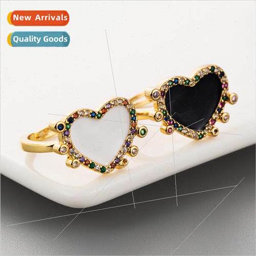 couple ring fashion creative  gold plated ring colorful pers