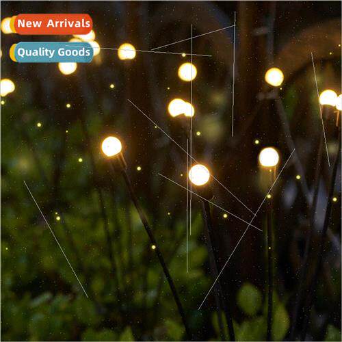 New LED solar firefly garden lights outdoor waterprolawn lig