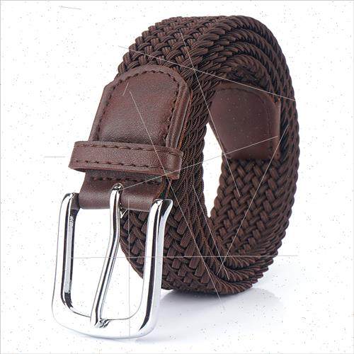 New silk elastic woven elastic waistband men women belt canv