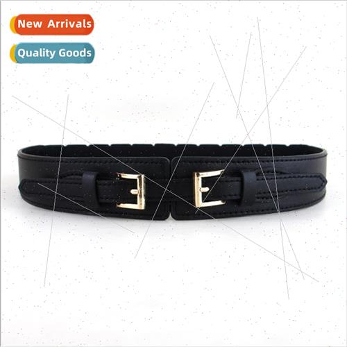 Europe new imation leather elastic elastic ladies belt fashi