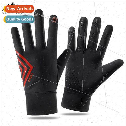 Full-finger ice silk touch screen gloves HN01 outdoor sunscr