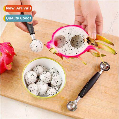 Creative stainless steel fruit ball digger double head dig f