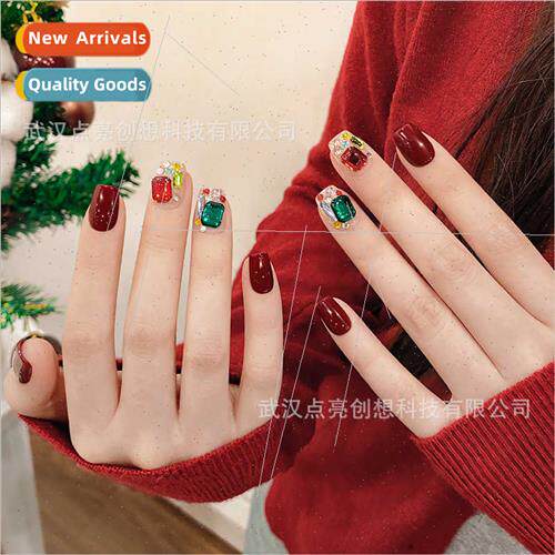 Wear Nail Queen Mary ~ New Year Chelsea Red Glter Diamonds N