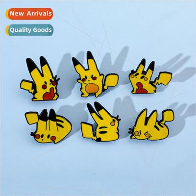 Cute cartoon creative Pikachu brooch Pokémon Pokémon Poké