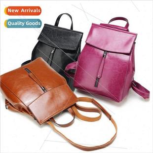 Europe fashion wax women oil bag shoulder new leather