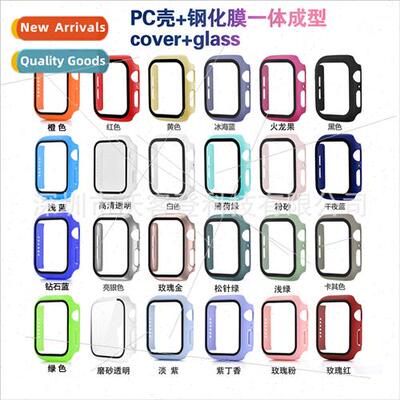 适用apple watch PC case tempered film onePCS case apple watc