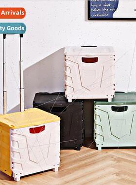 Car Storage Box Trolley Foldable Shopping Cart Car Trunk Sto