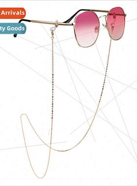 Korea fashion simple metal gold-plated rainbow color drip oi