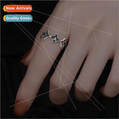 Vintage do old punk live ring Thai silver wind Korea country
