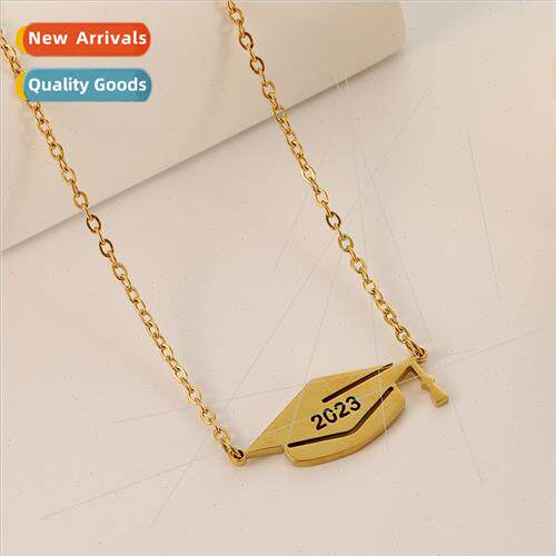 Bachelor Cap Digal Year Stainless Steel Gold mple 2023 Gradu