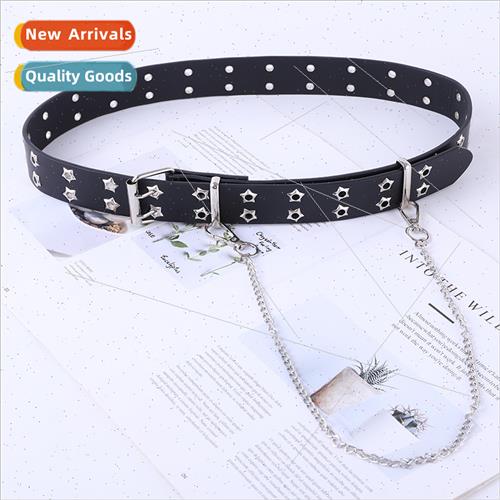 Europe star cock-eye buckle women versatile wool sweater bel