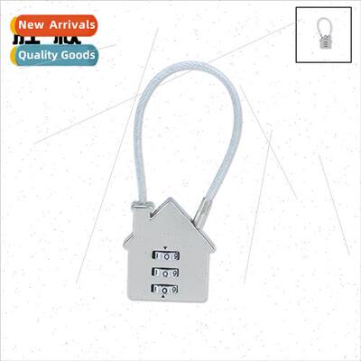 Steel wire combination lock three-posion combination padlock