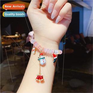 Sock Snowman Bracelet Alloy Drip New Oil Christmas
