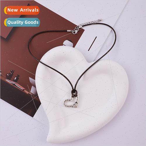 New bohemian retro love pendant women Europe ins necklace