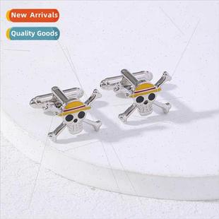New Pirate King Cufflinks Cap Skull Men French Cufflinks Cuf